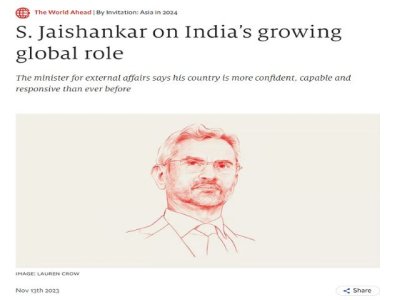 Art&iacute;culo de opini&oacute;n: 'El art&iacute;culo de Jaishankar para The Economist argumentaba por qu&eacute; la India deber&iacute;a ser considerada un actor global'