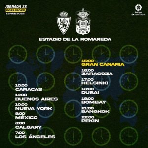 Radio Faro del Noroeste retransmite hoy, a las 15.00 horas: Real Zaragoza - UD Las Palmas
