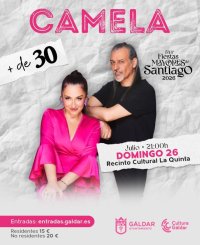 Camela, primeros artistas confirmados para las 544&ordm; Fiestas Mayores de Santiago 2026 de G&aacute;ldar