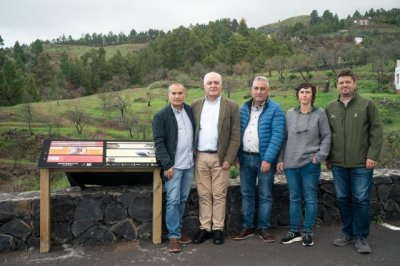 Transici&oacute;n inaugura una mesa interpretativa en Las Tricias en el marco del proyecto &lsquo;Agroforestales La Palma&rsquo;
