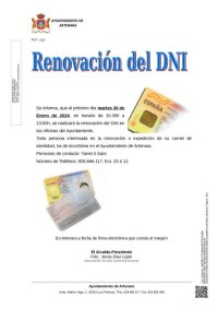 Artenara: Renovaci&oacute;n del DNI