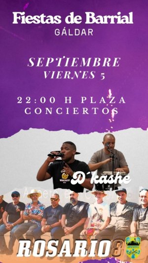 Gáldar: Barrial despide las fiestas durante los próximos días con: conciertos, retreta, verbena y literatura