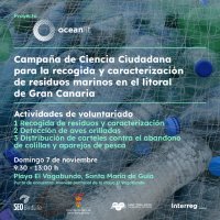 Acción medioambiental en la playa de El Vagabundo en Santa María de Guía