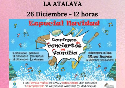 Guía: Los ‘Domingos de Concierto en Familia’ se celebra en la Plaza de San Pedro de La Atalaya