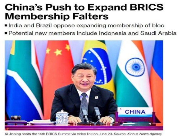 Explicando las diferencias reportadas de China e India sobre la expansión de los BRICS