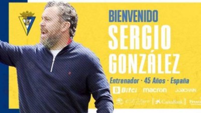 Sergio Gonz&aacute;lez sustituye a &Aacute;lvaro Cervera como entrenador del C&aacute;diz