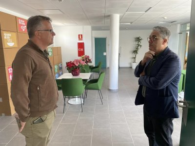 Mancomunidad: El consejero de Empleo y Desarrollo Local, Juan Díaz Sánchez, visitó el Parque Científico Tecnológico del Norte
