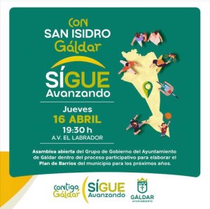 G&aacute;ldar: La AV El Labrador de San Isidro anima a los vecinos a participar en la asamblea abierta del grupo de gobierno este jueves