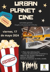 La Aldea de San Nicol&aacute;s abre las inscripciones para la actividad &lsquo;Urban Planet + Cine&rsquo;