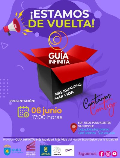 Gu&iacute;a: La Concejal&iacute;a de Igualdad presenta el proyecto &lsquo;Gu&iacute;a Infinita: M&aacute;s Igualdad, M&aacute;s Vida&rsquo;