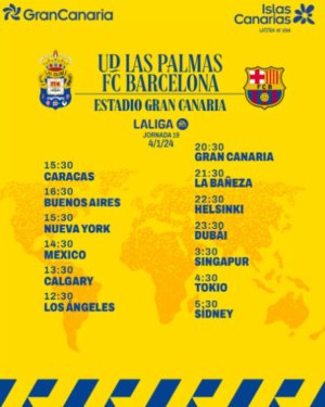 Radio Faro del Noroeste retransmite hoy jueves, 04-01-24, a las 20.30 horas: UD Las Palmas - FC Barcelona