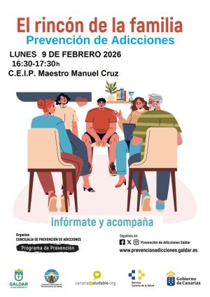 G&aacute;ldar abre &lsquo;El rinc&oacute;n de la familia&rsquo;, un espacio para prevenir adicciones desde el hogar