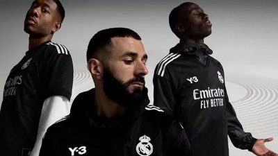 El Real Madrid cambia el blanco por el negro en su camiseta del Cl&aacute;sico