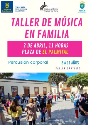 Guía: El Taller de Percusión Corporal para niños se traslada este sábado a la plaza de El Palmital