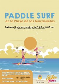 Firgas: &ldquo;Paddle Surf&rdquo; el pr&oacute;ximo d&iacute;a 13 de noviembre, en la playa de las Mara&ntilde;uelas