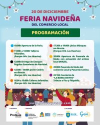 La Feria Navide&ntilde;a de Comercio Local de este s&aacute;bado en Gu&iacute;a tendr&aacute; como broche final el concierto de &lsquo;La Boina de Fito&rsquo; en el Parque de las Huertas