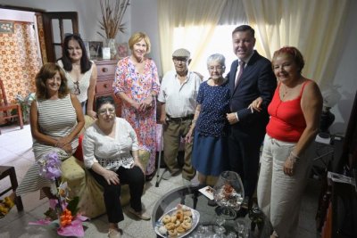 G&aacute;ldar: Teodoro Sosa visita a Jos&eacute; Garc&iacute;a y Juana P&eacute;rez, matrimonio de Los Quintana con m&aacute;s de 70 a&ntilde;os de casados