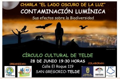 Un planeta sin noche, contaminaci&oacute;n lum&iacute;nica y efectos sobre la biodiversidad. Una charla para salir del dilema del lado oscuro de la luz.