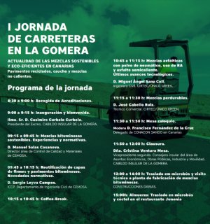 La Gomera acoge unas jornadas sobre la eficiencia y reutilización de materiales en obras viarias