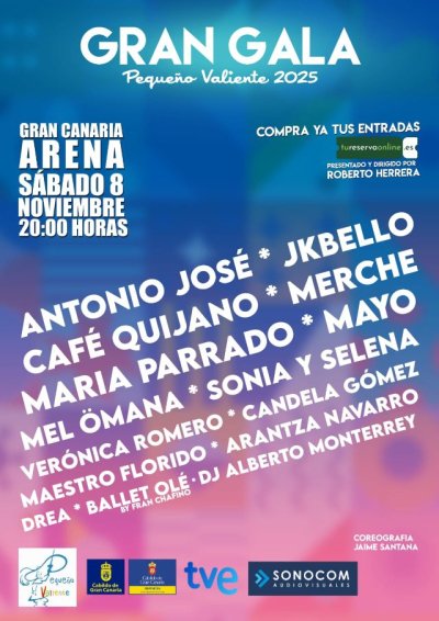 El Ayuntamiento de Guía facilita transporte gratuito para asistir a la Gran Gala Solidaria Pequeño Valiente 2025