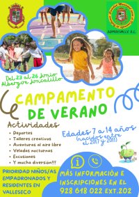 Valleseco organiza un campamento de verano en Juncalillo