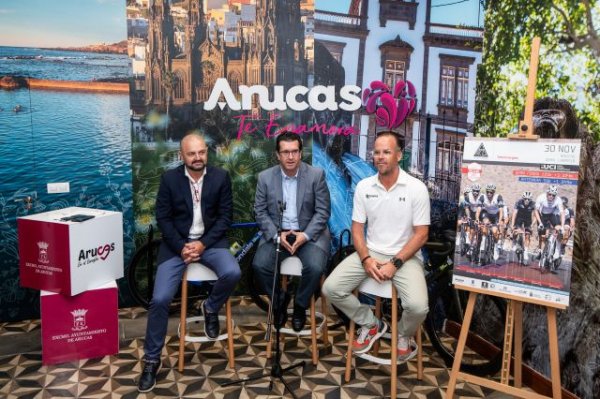 Arucas ha formalizado un convenio de colaboración para la realización de la prueba ciclista “Gran Fondo Pico de las Nieves 2025”