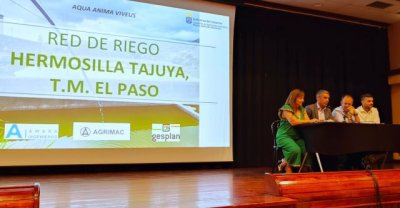 La red de riego de Hermosilla-Tajuya supondr&aacute; una inversi&oacute;n de 7,4 millones y beneficiar&aacute; a 748 agricultores