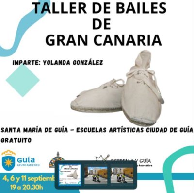La concejal&iacute;a de Cultura de Gu&iacute;a ofrece un nuevo taller de iniciaci&oacute;n a los Bailes Tradicionales de Gran Canaria
