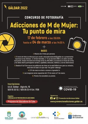 Gáldar: Concurso Fotográfico “Mujer y Adicciones”