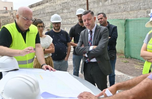 Gáldar: Avanza la construcción del nuevo parque urbano