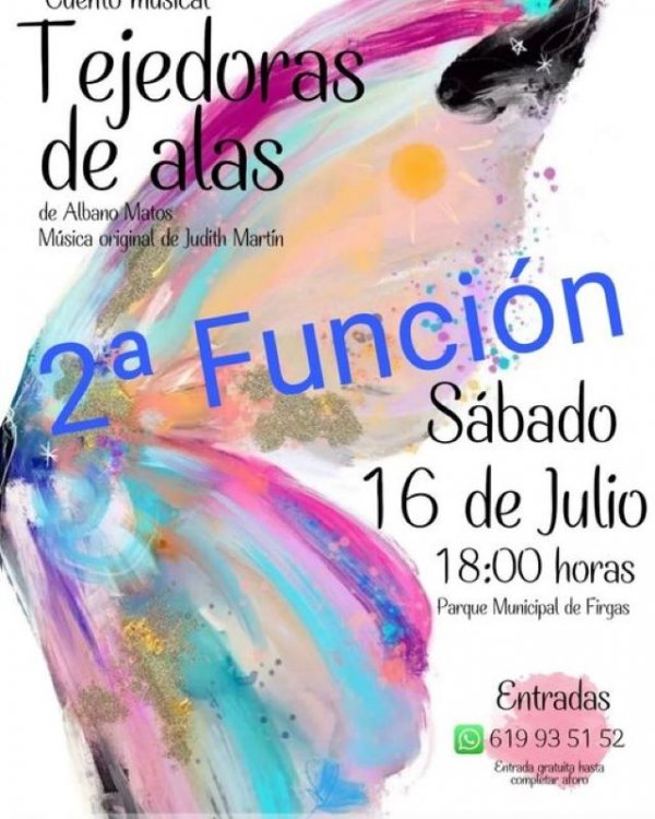 Villa de Firgas: Segunda función debido a la alta demanda de &#039;Tejedoras de alas&#039;