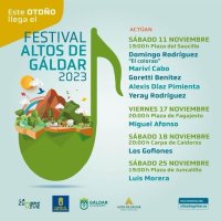 El Festival Altos de G&aacute;ldar llevar&aacute; las mejores actuaciones musicales en noviembre a los pagos y barrios del municipio