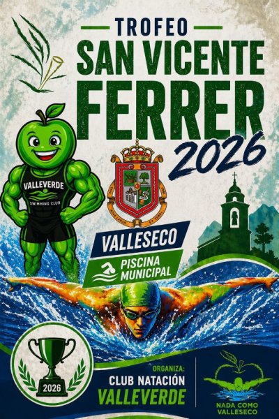 El Club Natación Valleverde celebra una nueva edición del Trofeo San Vicente Ferrer 2026