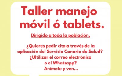 Taller de inicio al manejo de smartphones y tablets en Valleseco