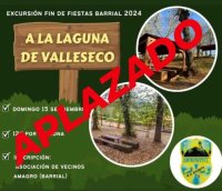 G&aacute;ldar: Se aplaza la excursi&oacute;n fin de fiestas de Barrial