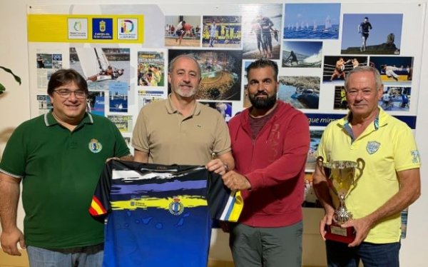 La Federación Canaria de Tiro Olímpico, con el consejero de Deportes del Cabildo de Gran Canaria