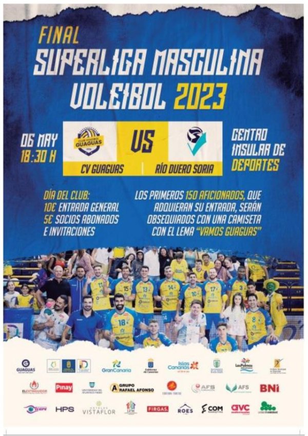 Gáldar: Deportes invita a la final de Superliga masculina de voleibol que disputa el Guaguas