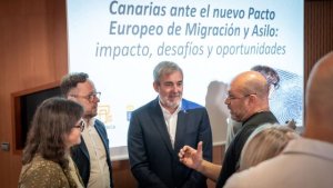 Clavijo alerta de que el Pacto Migratorio europeo puede convertir a Canarias en un &ldquo;agujero negro&rdquo; de los derechos