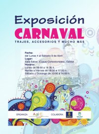 La sala Sabor de las Casas Consistoriales de G&aacute;ldar acoge la exposici&oacute;n del Carnaval Adic 2022