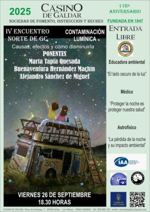 Gáldar: IV Encuentro en el Norte de Gran Canaria sobre contaminación lumínica en el Casino