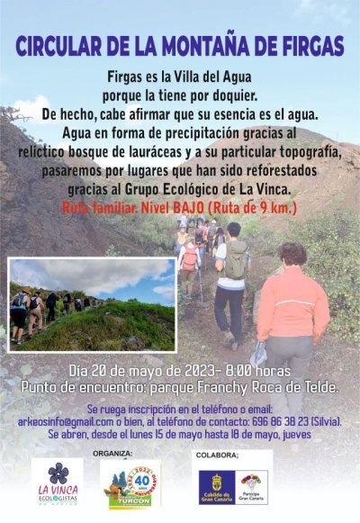 Sendero circular por la Monta&ntilde;a de Firgas, caminando por los or&iacute;genes del m&iacute;tico Bosque de Doramas