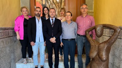 Teodoro Sosa recibe a la nueva directiva de Fomento de Gáldar