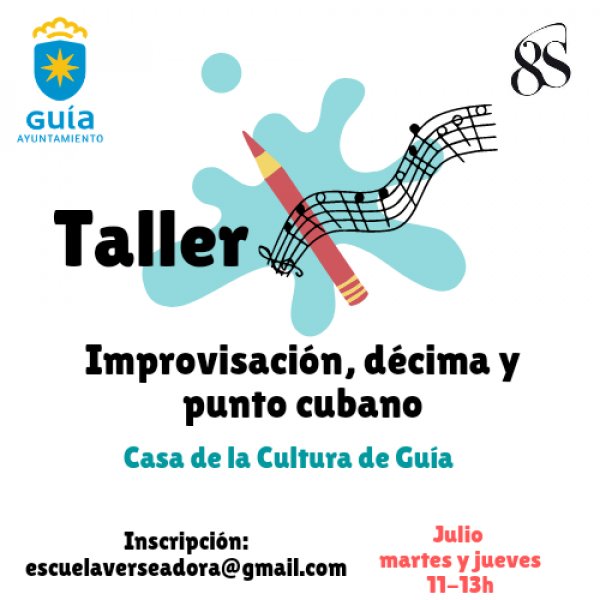 Taller de improvisación, décima y punto cubano en la Casa de la Cultura de Guía
