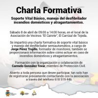 Tejeda: Charla Formativa sobre Soporte Vital B&aacute;sico en la Asociaci&oacute;n de Vecinos &ldquo;El Cairete&rdquo;