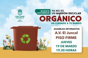 El Ayuntamiento de G&aacute;ldar convoca a Piso Firme para la implantaci&oacute;n del contenedor marr&oacute;n