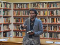El escritor madrile&ntilde;o, Miguel &Aacute;ngel Gonz&aacute;lez, visita el Taller de Lectura 'Almudena Grandes' de la Casa-Museo P&eacute;rez Gald&oacute;s