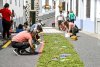 Teror se prepara para celebrar el Corpus Christi el domingo con alfombras en las calles de Teror, Arbejales y El Palmar