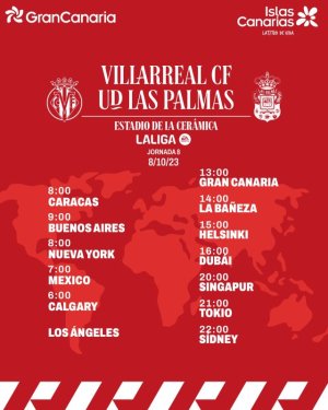 Radio Faro del Noroeste retransmite este domingo, 08-10-23, a las 13.00 horas: Villarreal CF - UD Las Palmas