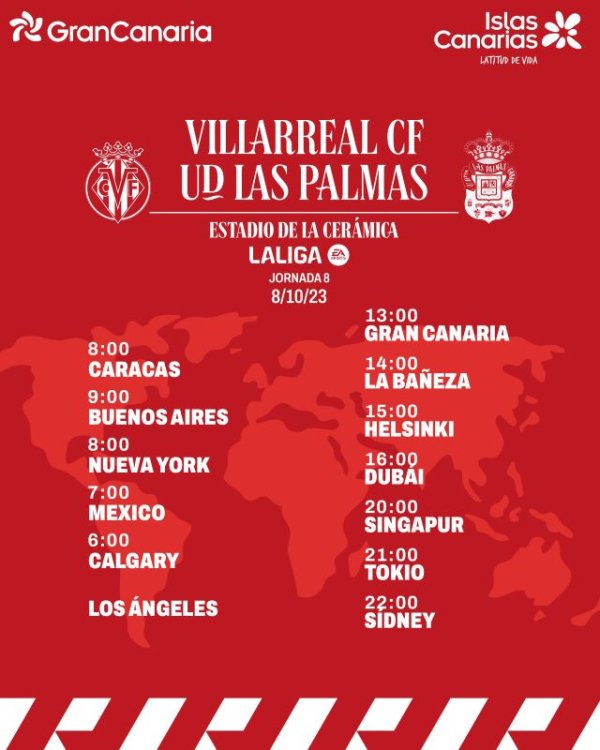 Radio Faro del Noroeste retransmite este domingo, 08-10-23, a las 13.00 horas: Villarreal CF - UD Las Palmas