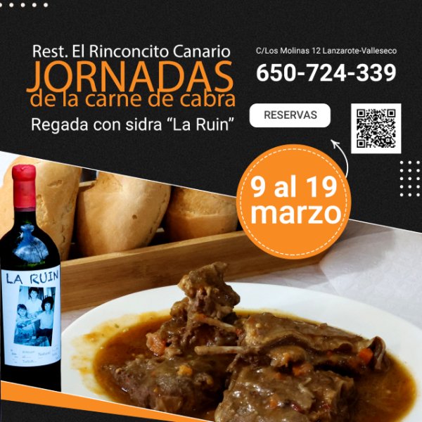 Valleseco: Vuelve las Jornadas Gastronómicas de la Cabra en el Restaurante El Rinconcito Canario